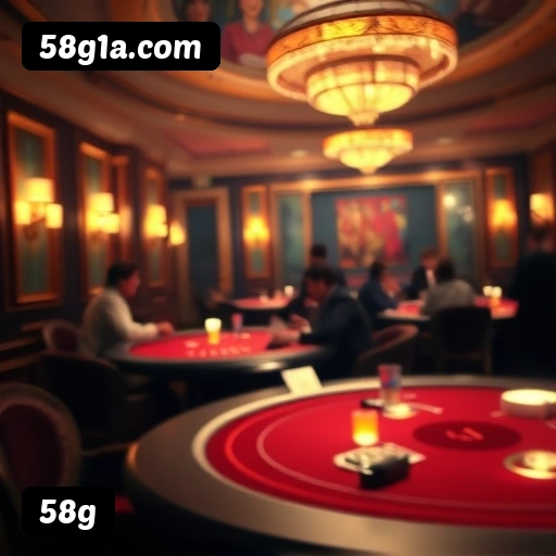 Interface do aplicativo 58g mostrando jogos disponíveis no iOS e Android